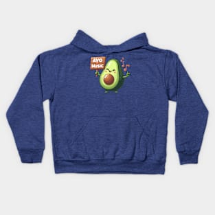 Avo love music. Kids Hoodie